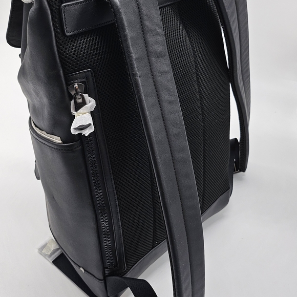 Coach Black Leather Men's Backpack - Picture 2 of 8